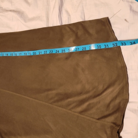 Woman's Olive Green Dress Size:Med by   Mi ami Poly/Spandex blend - Picture 4 of 11